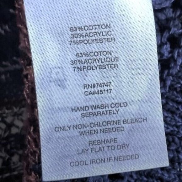 NATURAL REFLECTION OPEN FRONT CARDIGAN GUC - Picture 11 of 11